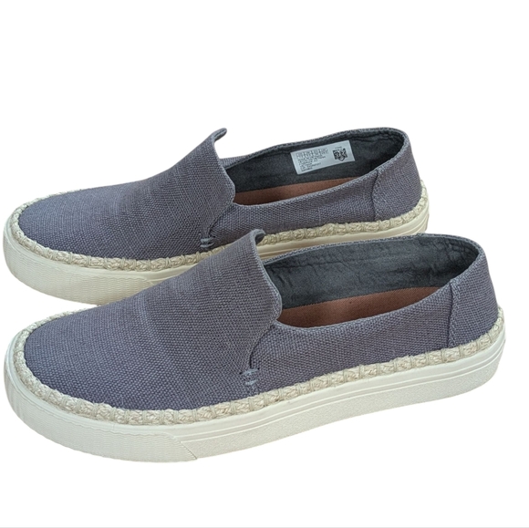 Toms Shade Heritage Canvas Jute Slip On Shoes Size 7.5 - Picture 10 of 10